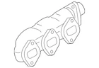 Genuine Volkswagen Exhaust Manifold 059-253-034-AC New. Price: $404.60.