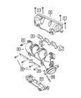 Genuine Mopar Exhaust Manifold Left Side 53010921AB New. Price: $583.83.