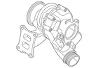 Genuine Volkswagen Turbocharger 06Q-145-703-H New. Price: $1571.61.