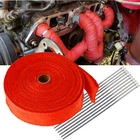 2" 50FT Roll Red Exhaust Wrap Manifold Header Pipe Heat Tape W/ 10 Ties Kit New. Price: $15.98.
