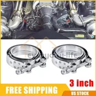 2 Universal 3" Inch Stainless Steel V-band Turbo Pipe Exhaust Clamp Vband New. Price: $18.99.