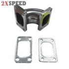 Emusa Universal 90 Degree Stainless Steel Elbow Adapter T3 To T2 Flange New. Price: $40.99.