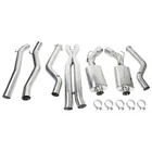 Dual 4" Tip Exhaust Muffler System For 10-15 Chevy Camaro SS/ZL1 6.2L V8 New. Price: $390.85.