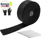 Exhaust Heat Wrap 2" 50' Black Fiberglass Shield Tape 1 Rolls 5CM New. Price: $25.43.