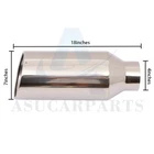 4"INLET - 7"OUTLET 18"LONG Diesel Stainless Steel Polish Exhaust Tip Bolt New. Price: $39.59.