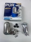 Pur FM-4000B Advanced Faucet Water Filter Stainless Steel Used. Price: $10.00.