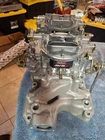 Ford 289 302 351 Edelbrock 2X4 Intake 7535 With Carbs New. Price: $999.99.