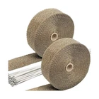 Sunplustrade 2" 50' Titanium Exhaust Wrap For Motorcycle Cars Header With S... New. Price: $39.42.