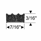 Steele Rubber Products For W/s Sponge Ribbed W/tape 3/16X7/16 20FT New. Price: $60.75.
