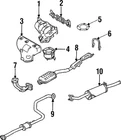 Genuine Mazda Exhaust Manifold Z509-13-451A New. Price: $66.63.