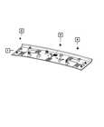 Genuine Mopar Rear Header Molding 6VJ47SA5AB New. Price: $27.31.