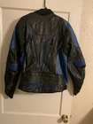 Leather Racing Motorcycle Jacket Pre-owned. Price: $80.00.