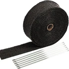Sunplustrade 2" 50' Black Exhaust Heat Wrap Roll For Motorcycle Fiberglass... New. Price: $21.82.