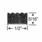 Steele Rubber Products For W/s Sponge Ribbed W/tape 1/2X5/16 10FT New. Price: $40.51.