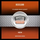 Genuine Mercedes-benz Cylinder Head Gasket 833188 New. Price: $79.99.