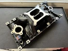 New Edelbrock 75163 Rpm Air Gap Vortec Heads Black Intake Manifold Sbc 350 383. Price: $495.00.