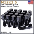 20 Pc Bmw Lug Bolt M12X1.5 Black 28MM Fit 1-8 SERIES/M1/M3/M5/M6/X1/Z3/Z4/Z8 New. Price: $28.99.