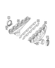 Genuine Mopar Exhaust Manifold Left Side 5038733AA New. Price: $1582.54.