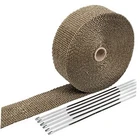 Sunplustrade 2" 50' Titanium Exhaust Wrap For Motorcycle Car Headers With New. Price: $28.54.