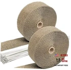 Sunplustrade Titanium Exhaust Wrap 2" 50' For Motorcycle Car Header New. Price: $40.09.