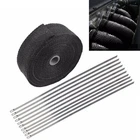 2" 50FT Exhaust Heat Wrap Black Fiberglass Manifold Header Pipe Motorcycle New. Price: $16.44.
