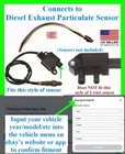 Fit Ford Gm Ram Jeep Diesel Exhaust Particulate Matter Dpf Sensor Connector Plug New. Price: $24.89.