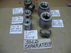 Stainless Steel, 316, Npt Threaded Pipe Fittings, Tee's, 45'S, Bell Reducers New. Price: $26.90.