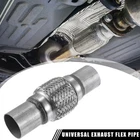 Universal 1.85" 2" W/ Ends 7.95" Long Exhaust Flex Pipe Double Braid Tube New. Price: $24.99.