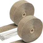 Sunplustrade 2" 50' Titanium Exhaust Wrap For Motorcycle Cars Header With New. Price: $38.61.