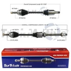 Surtrack Pair Set Of Front Cv Axle Shafts For Toyota Camry 2.4L Fwd 2007-09 New. Price: $197.95.