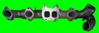 Cummins ISX12 Engine Exhaust Manifold 2888030, 2869888, 2864907 Used. Price: $220.88.