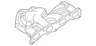 Genuine Mitsubishi Exhaust Manifold 1555A412 New. Price: $731.87.