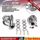 Shorty Exhaust Headers Kit Manifold Steel Ford F150 F250 4.6L Tubular 97-03 New. Price: $149.38.