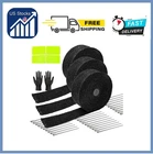 Exhaust Heat Wrap 2" 50' Black Fiberglass Shield Tape 3 Rolls 5CM New. Price: $42.99.
