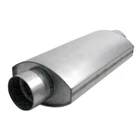 Dynatech 776-14302 Muffler Split-flow Racing Steel 3" Inlet/outlet 19" Length New. Price: $170.08.