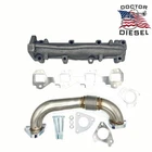Upgraded Exhaust Manifold & Driver Pipe For 01-16 Chevrolet Gmc Duramax 6.6L New. Price: $159.95.