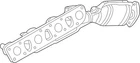 Genuine Infiniti Exhaust Manifold 14002CR90A New. Price: $1656.64.