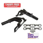 Schoenfeld 1346-E, Pair Of Header Sbc Truck Black Steel Performance Racing Parts New. Price: $693.80.