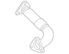 Genuine Audi Front Pipe 059-131-789-S New. Price: $195.59.