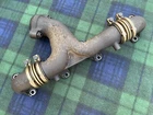 Mercedes-benz R107 380SL Left Engine Exhaust Manifold Used. Price: $175.00.
